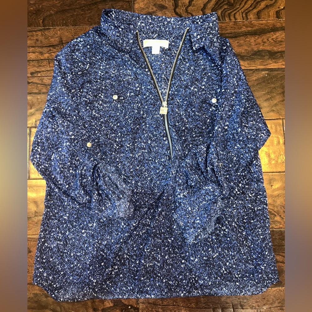 Michael Kors Blue Button Down Shirt